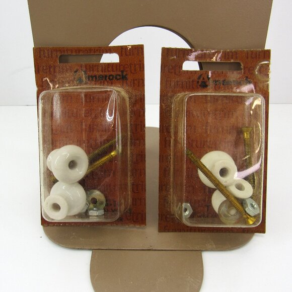 Amerock T-705 Knob Furnituretrim Porcelain 3/4" Cabinet Pulls Lot of 2 Boxes - Picture 1 of 7